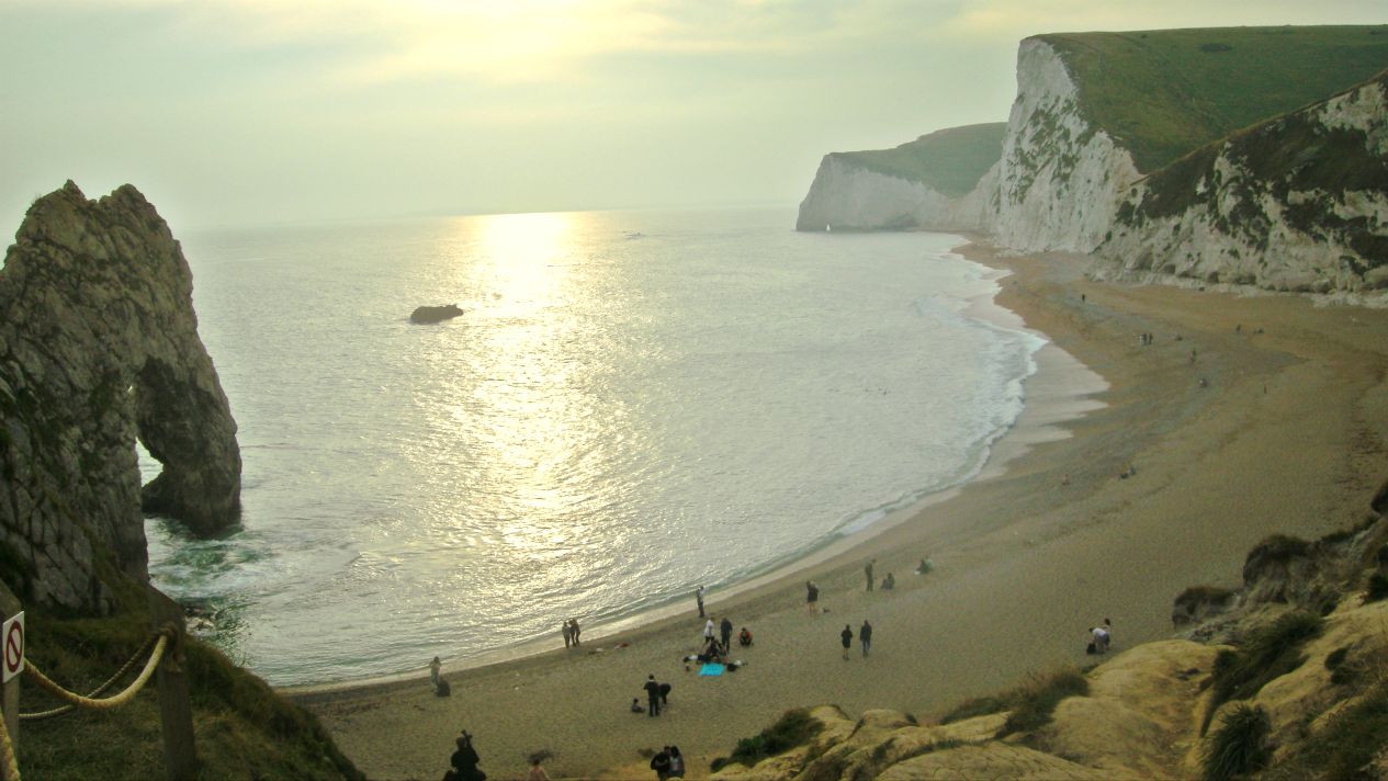 Dorset v jednom dni Zastávka třetí Chesil Beach, Durdle Door a